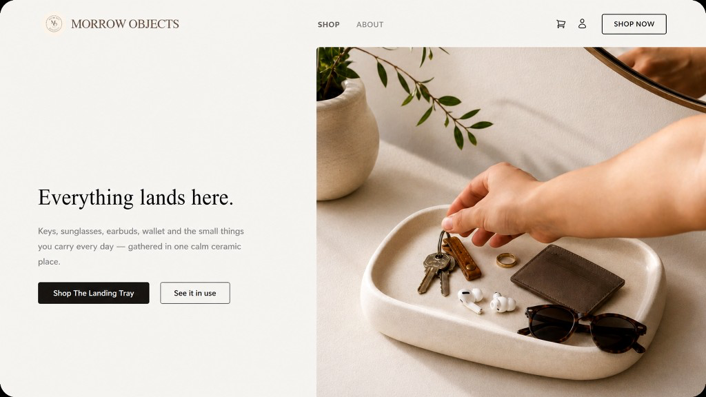 Published storefront preview from the live showcase set (example site)